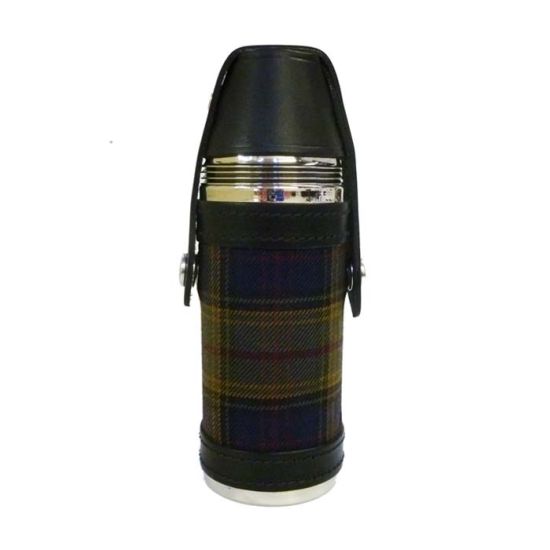 Kinloch Anderson Tartan Hunting Flask with cups 