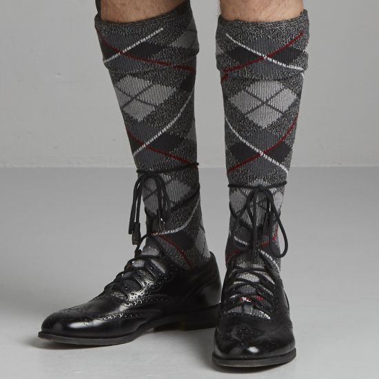 Tartan Kilt Hose Hand Knitted