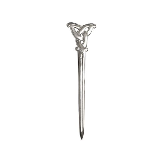 Hallmarked Sterling Silver Celtic Staff Kilt Pin
