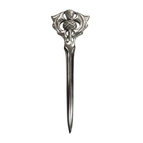 Pewter Thistle Kilt Pin