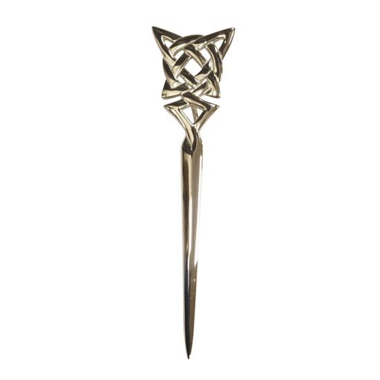 Celtic Knot Kilt Pin in Hallmarked Sterling Silver by Hamilton and Inches