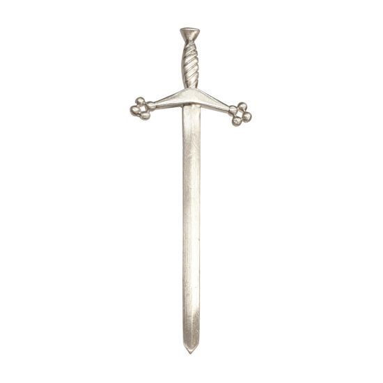 Sword Kilt Pin in Hallmarked Sterling Silver with Antique Finish