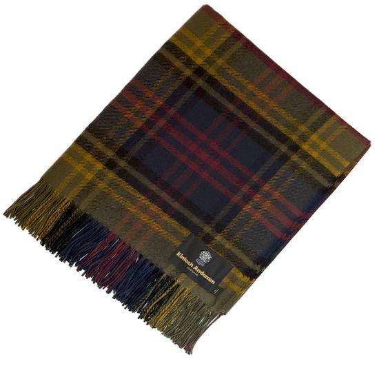 Lambswool throw in Kinloch Anderson Tartan	 