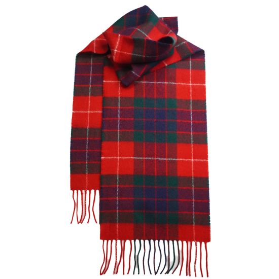 Lambswool Scarf in Fraser Red Tarta