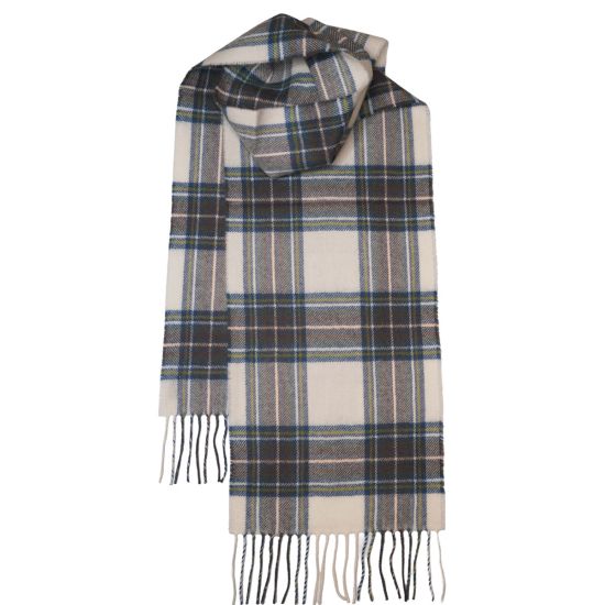 Lambswool Scarf in Stewart Blue Dress Tartan