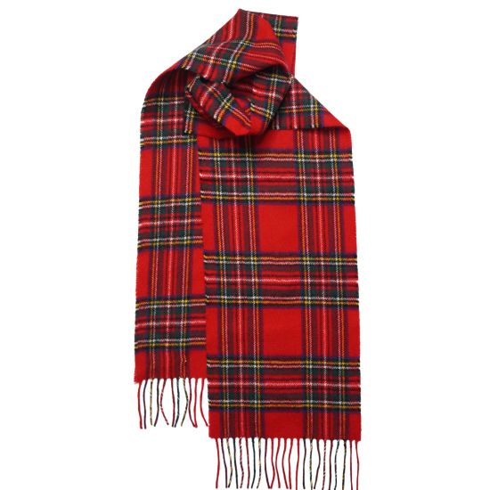 Lambswool Scarf in Stewart Royal Tartan