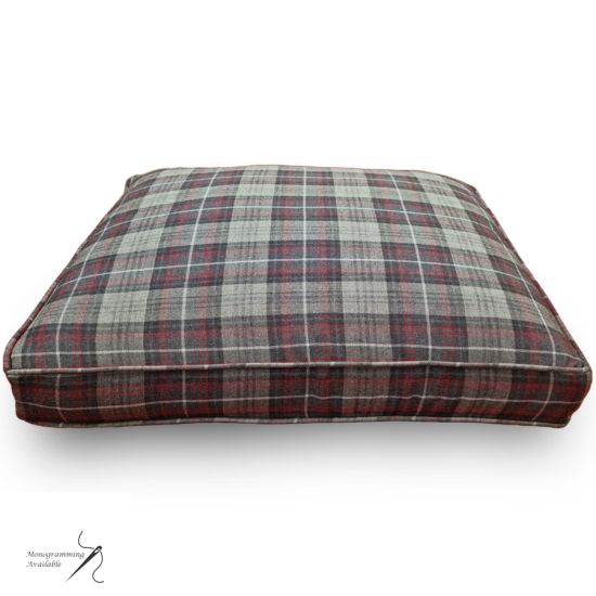 Large Dog Bed in 100% Wool Tartan - Made to Order