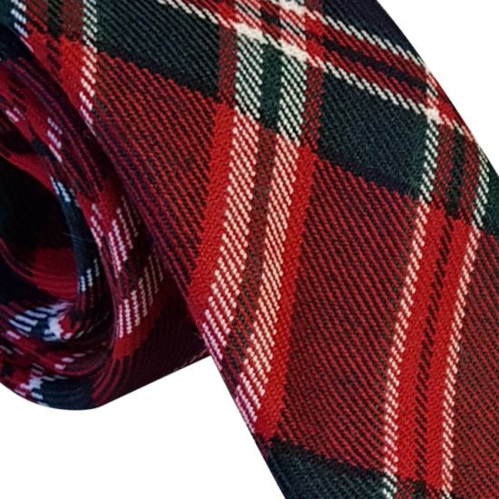 MacFarlane Red Modern Wool Tartan Tie