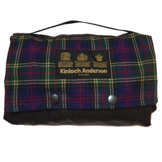 The Kinloch Anderson Picnic Rug in Kinloch Anderson Thistle Tartan with wax waterproof backing
