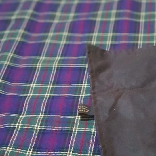 The Kinloch Anderson Picnic Rug in Kinloch Anderson Thistle Tartan with wax waterproof backing