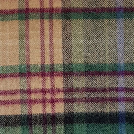 Cashmere throw blanket in Kinloch Anderson 150th Anniversary Sundial Tartan