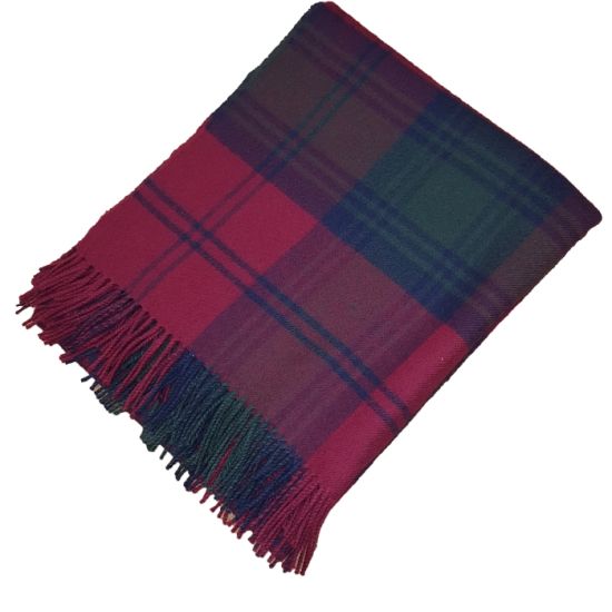 Lambswool Throw in Lindsay Tartan