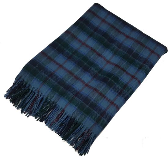 Lambswool throw in Leith Tartan