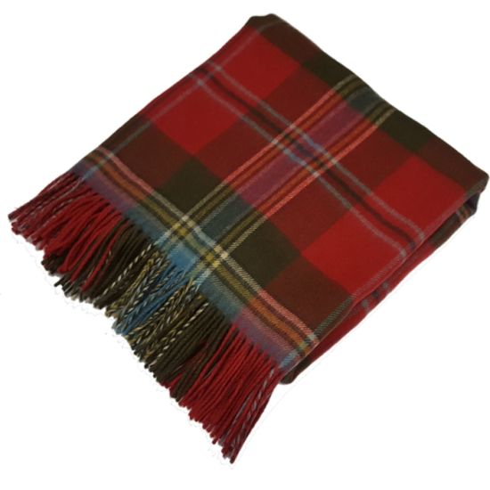 Lambswool throw rug in Maclean of Duart Weathered