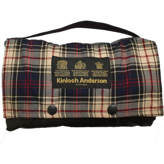 The Kinloch Anderson Picnic Rug in Kinloch Anderson Dress Tartan with wax waterproof backing