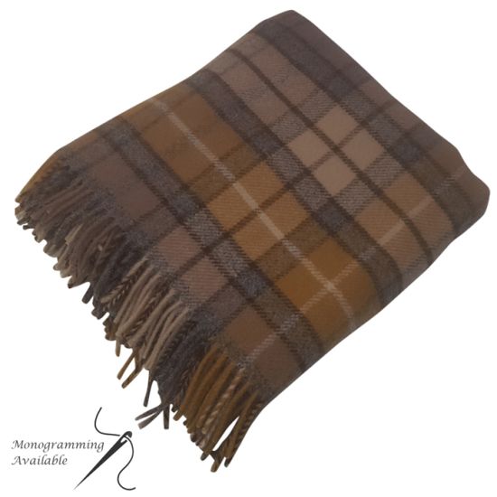 Pure New Wool Rug in Buchanan Natural Tartan 