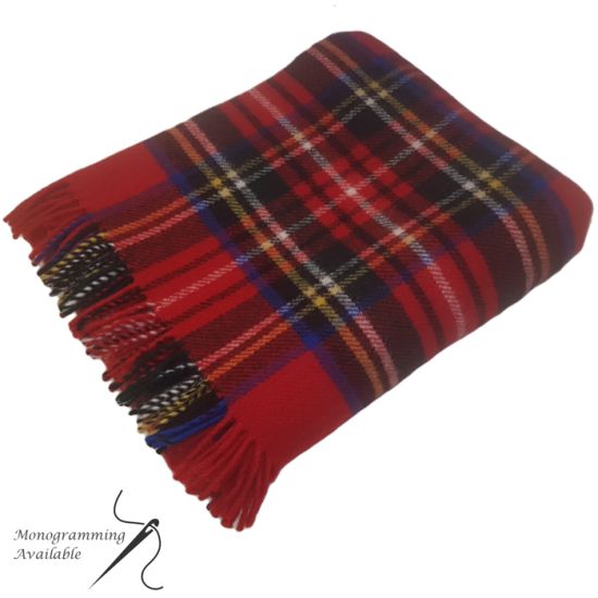 Pure New Wool Rug in Stewart Royal Tartan
