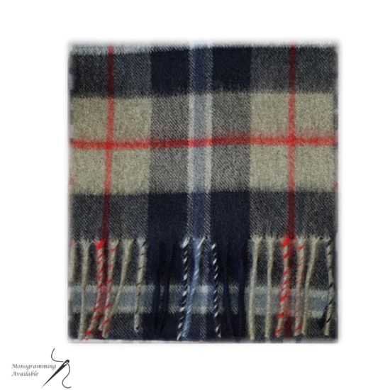 Cashmere Scarf in Douglas Navy Tartan