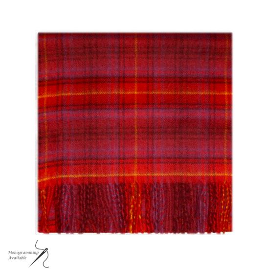 Cashmere Scarf in Kinloch Anderson Rowanberry Tartan