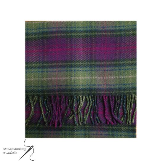 Lambswool Scarf in Kinloch Anderson Heather Tartan