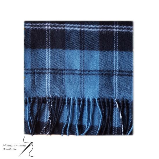 Lambswool Scarf in Ramsay Blue Tartan