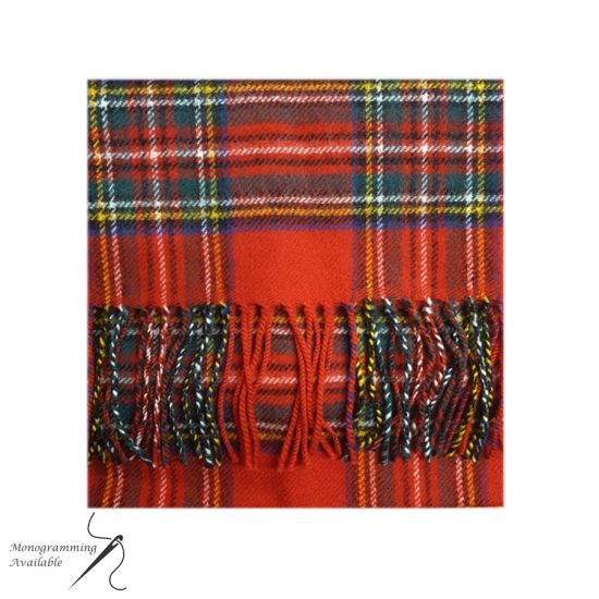 Lambswool Scarf in Stewart Royal Tartan