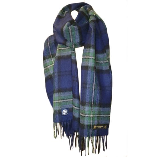Official Scottish Rugby Union Tartan Oversized Lambswool Scarf - 'As One'