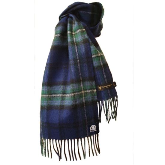 Official Scottish Rugby Union Tartan Lambswool Scarf - 'As One'