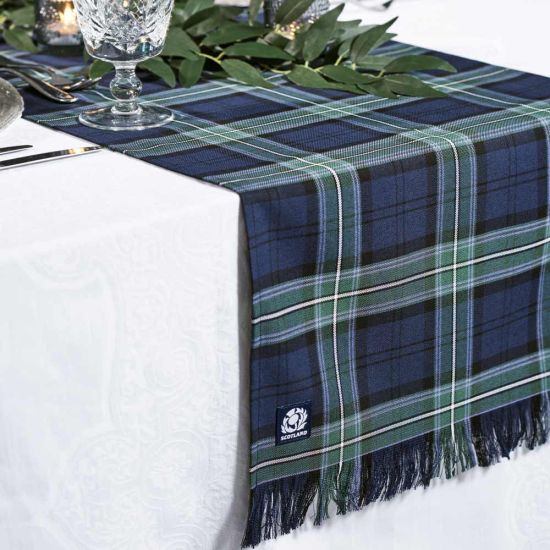 Scottish Rugby Tartan Table Runner and 8 Napkin Set