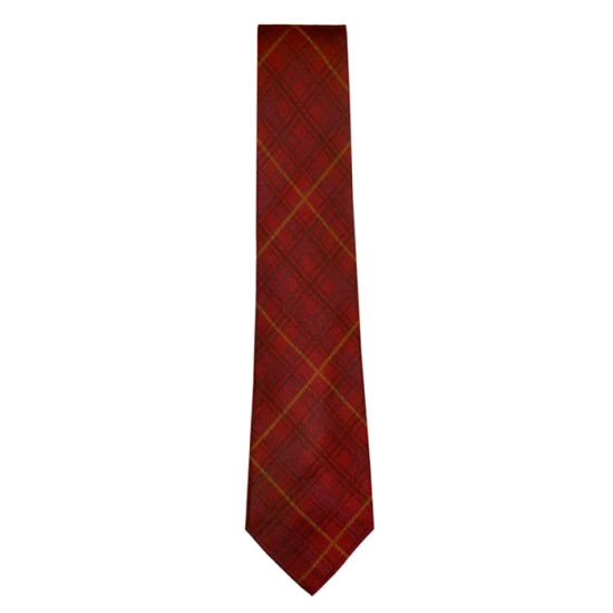 Silk Tie in Kinloch Anderson Rowanberry Tartan