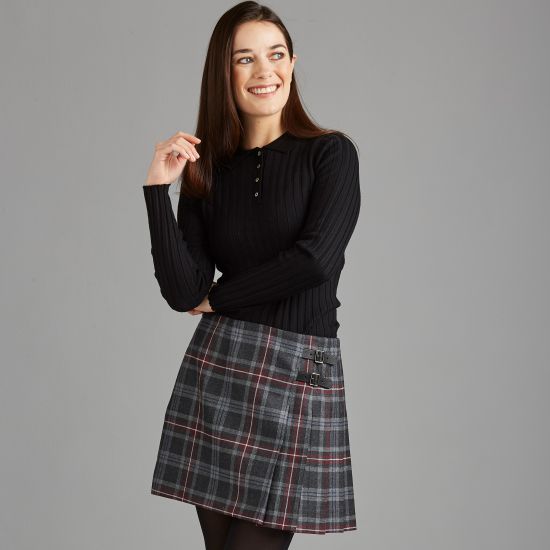 The Kinloch Anderson Assymetric Pleat Skirt