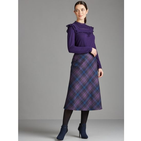 Bias Cut Skirt Below the Knee