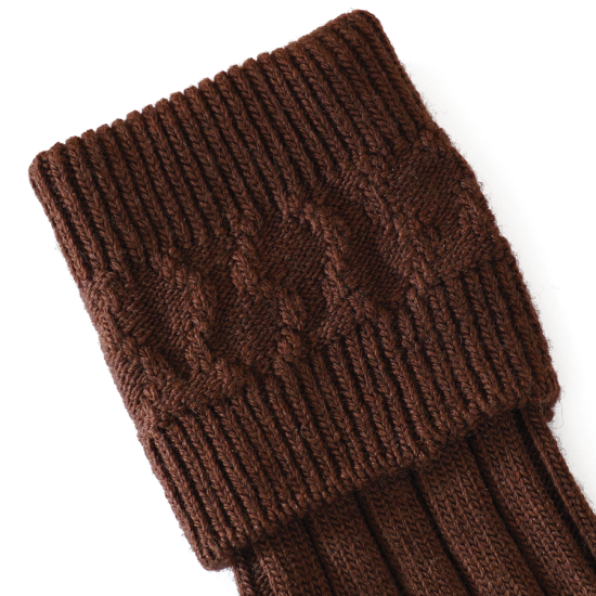 Brown Kilt Hose with Celtic Top