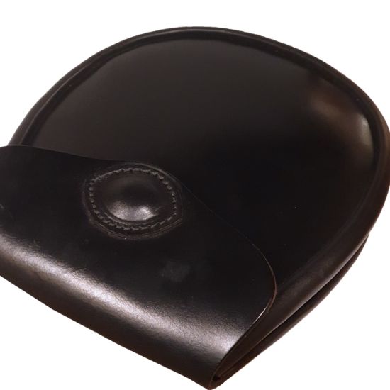 Bridle Leather Day Wear Sporran - No Tassels in Black