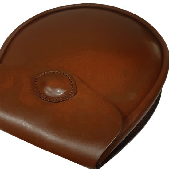 Bridle Leather Day Sporran - No Tassels in Chestnut