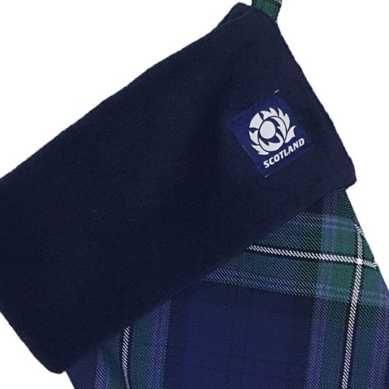 Christmas Stocking in Scottish Rugby Tartan