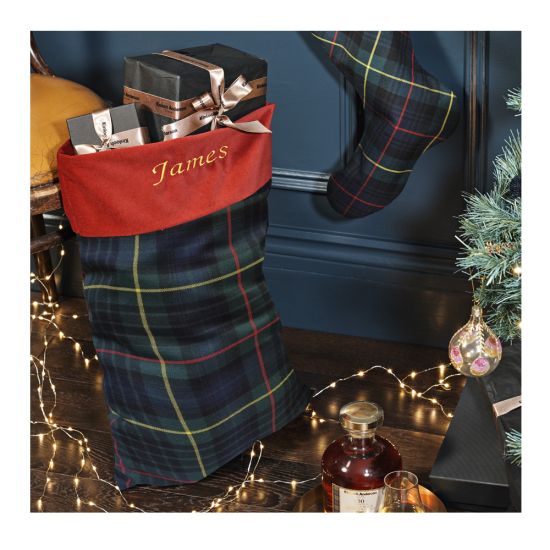 Christmas Sack in Stewart Hunting Tartan