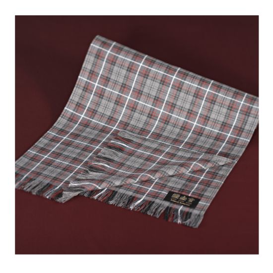 Christmas Table Runner in Kinloch Anderson Castle Grey Tartan
