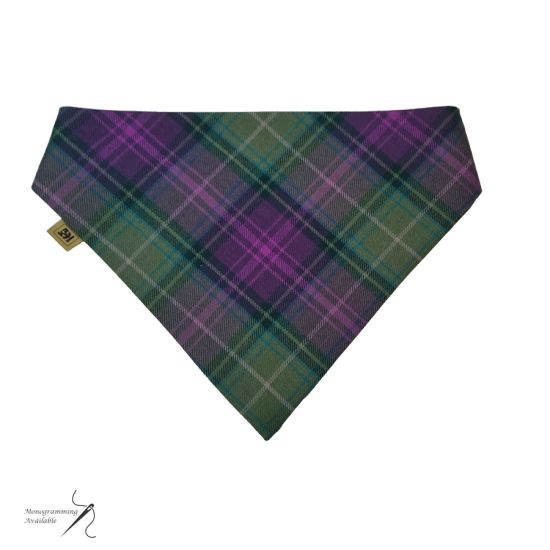 Dog Bandana in 100% Wool Tartan - Made to Order
