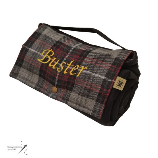 Small Dog Travel Bed in Washable Polyviscose - Made to Order
