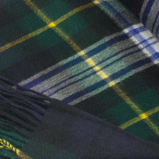 Cashmere Throw in Gordon Dress Tartan
