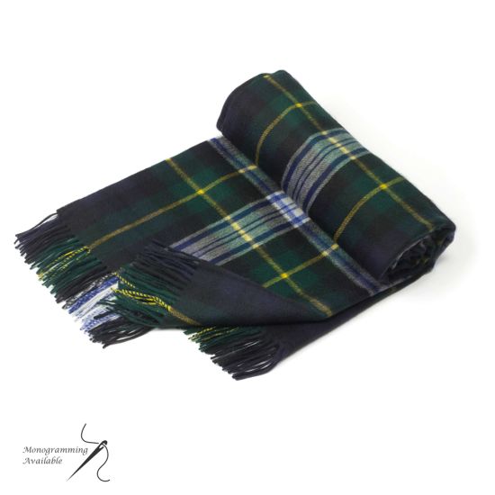 Cashmere Throw in Gordon Dress Tartan