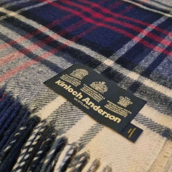 Lambswool Throw in Kinloch Anderson Dress Tartan