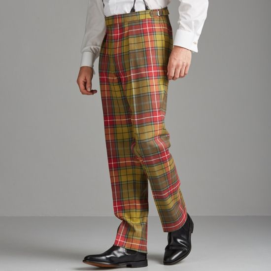 Kinloch Anderson Tartan Trousers - Fishtail Back