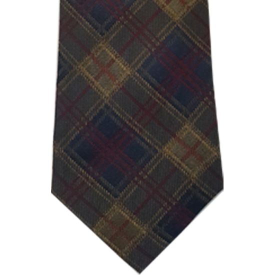 KINLOCH ANDERSON TARTAN SILK WOVEN TIE
