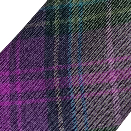 KINLOCH ANDERSON HEATHER TARTAN  Slim Wool TIE