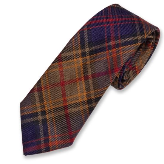 KINLOCH ANDERSON TARTAN  Slim Wool TIE