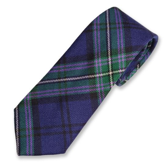 Slim Wool Tie in Scottish Rugby Tartan