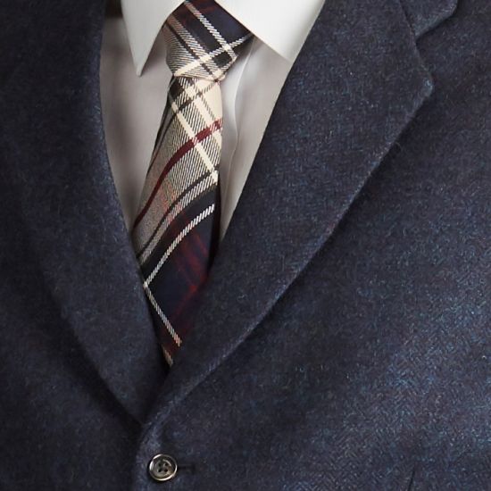 The Kinloch Anderson 1868 Collection Anderson Lapel Tweed Midnight Ocean Waistcoat