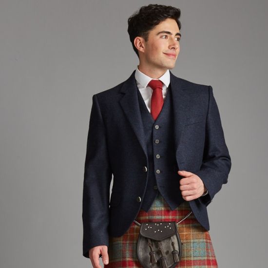 Kinloch Anderson Midnight Ocean Day Waistcoat